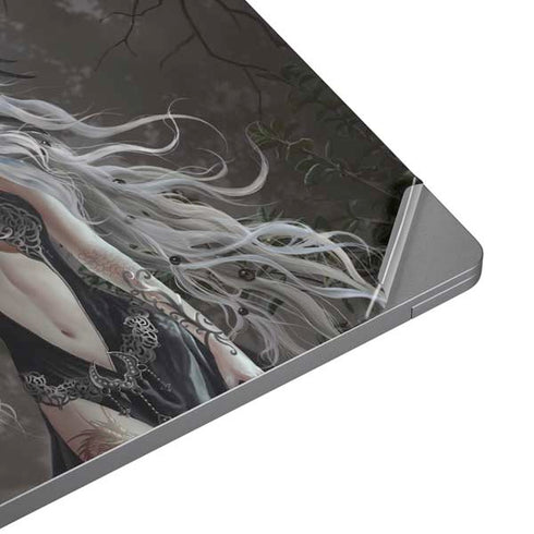 Gothic Princess with Silver Dragon by Nene Thomas Universal Laptop 11in (8.8 x 6.2in) Skin